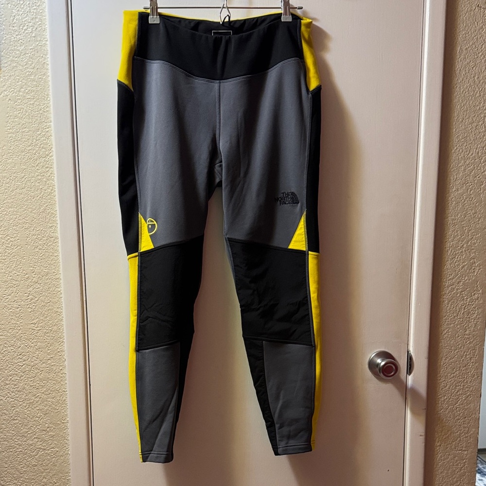 The North Face Black and Yellow Active Leggings